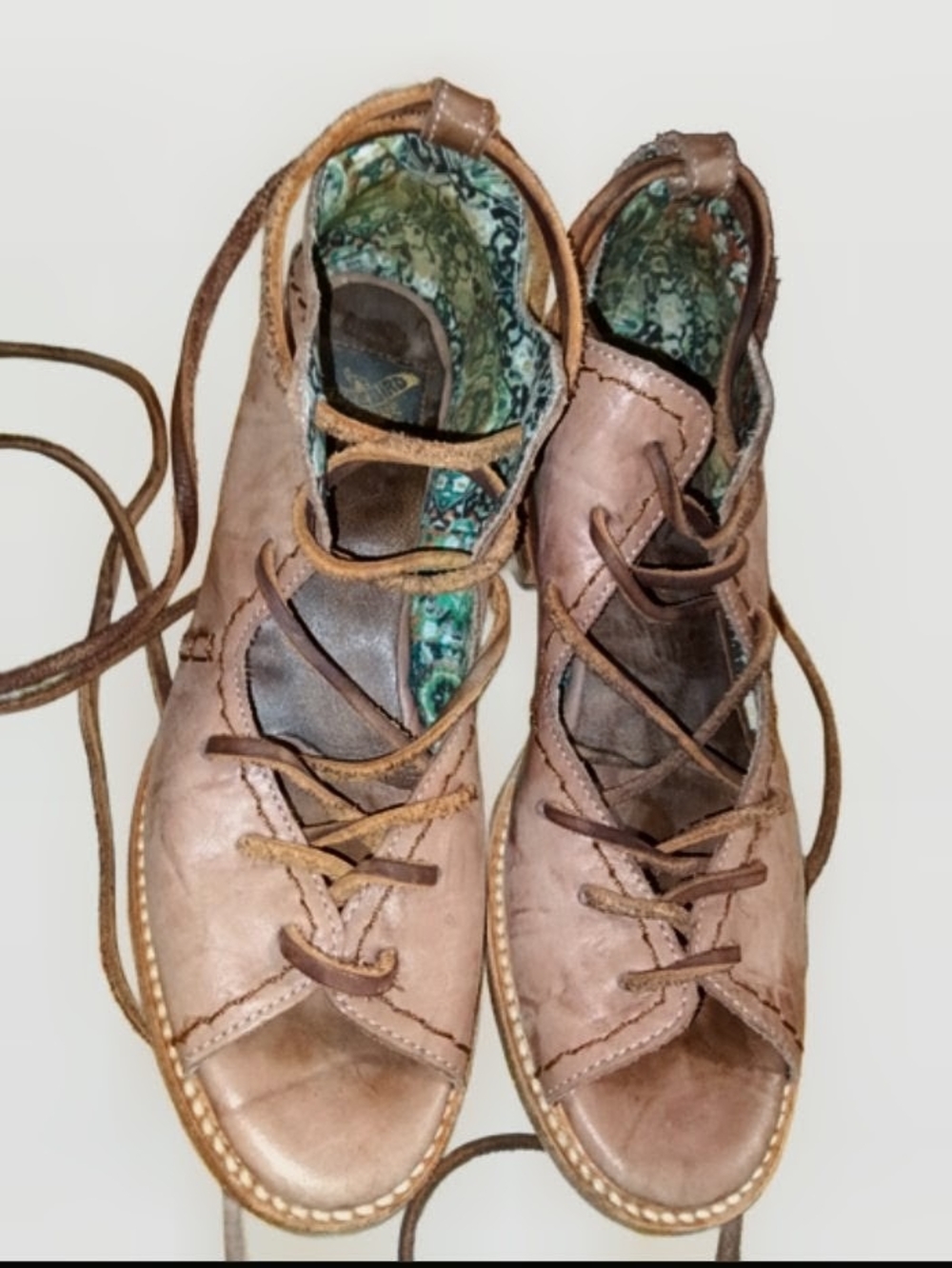Freebies By Steven Peace Lace-up Sandal Booties